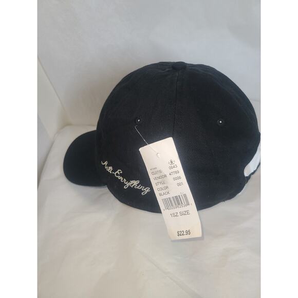 Anti-Everything Baseball hat cap new strapback adjustable NWT Solid Black PacSun - Picture 8 of 13